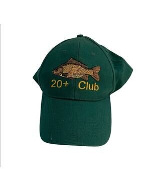 Fishing dad hat cap green w adjustable strap. In EUC